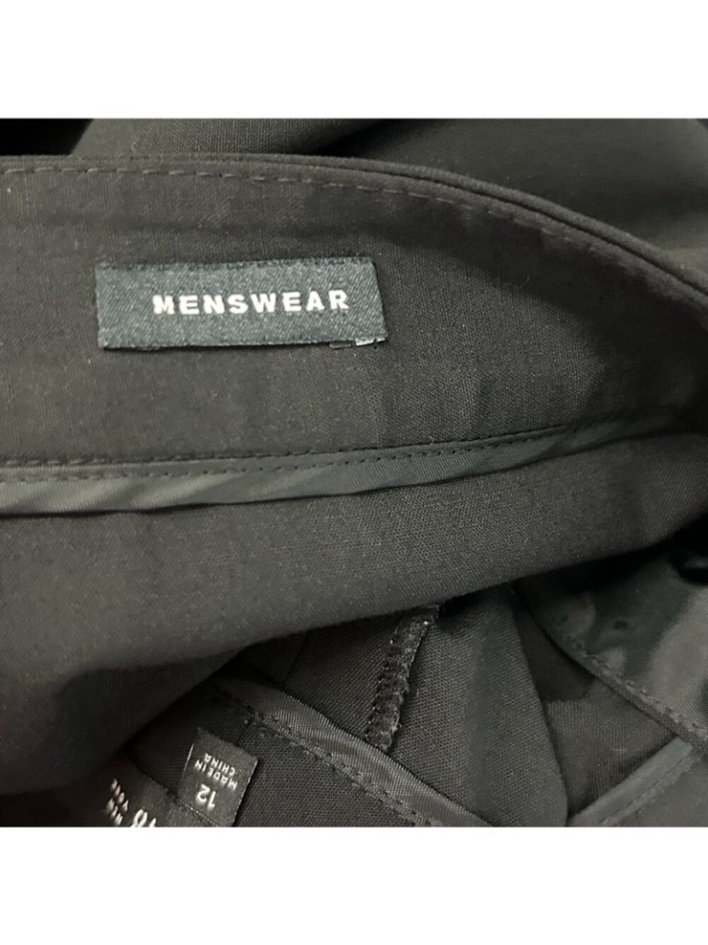 LAFAYETTE 148 NY 'Menswear' Virgin Wool Dress Pants Trousers Women’s 12 Black - Picture 12 of 16